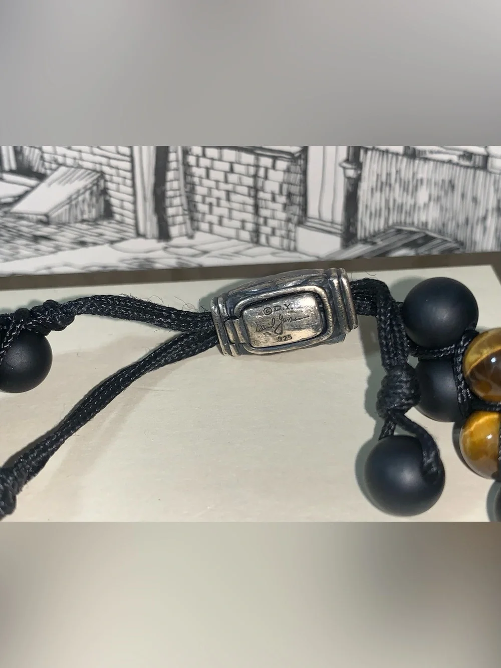 David Yurman Spiritual Beads Two-Row Woven Bracelet w/ Black Onyx & Tiger's Eye